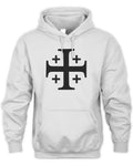 Embroidered Unisex Hoodie - Excursion Cross - Black on Light