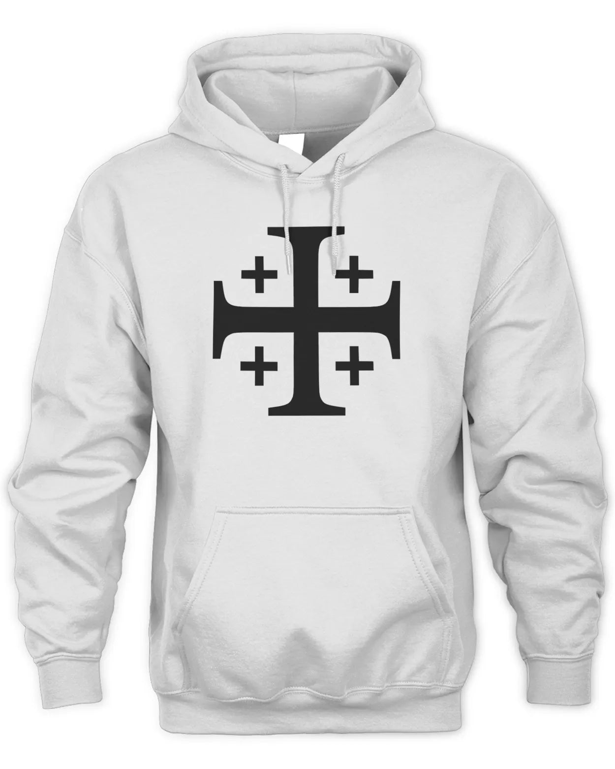 Embroidered Unisex Hoodie - Excursion Cross - Black on Light