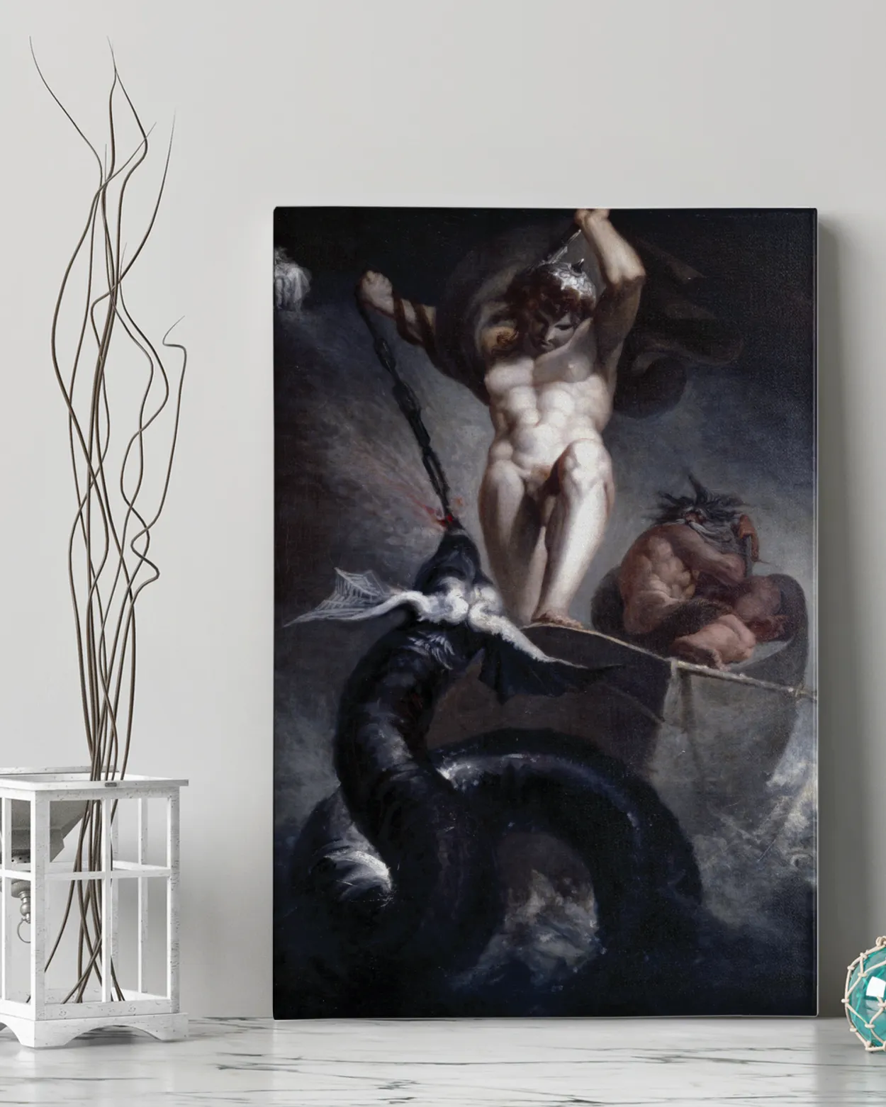 Canvas Print - Thor Battling the Midgard Snake - Henry Fuseli