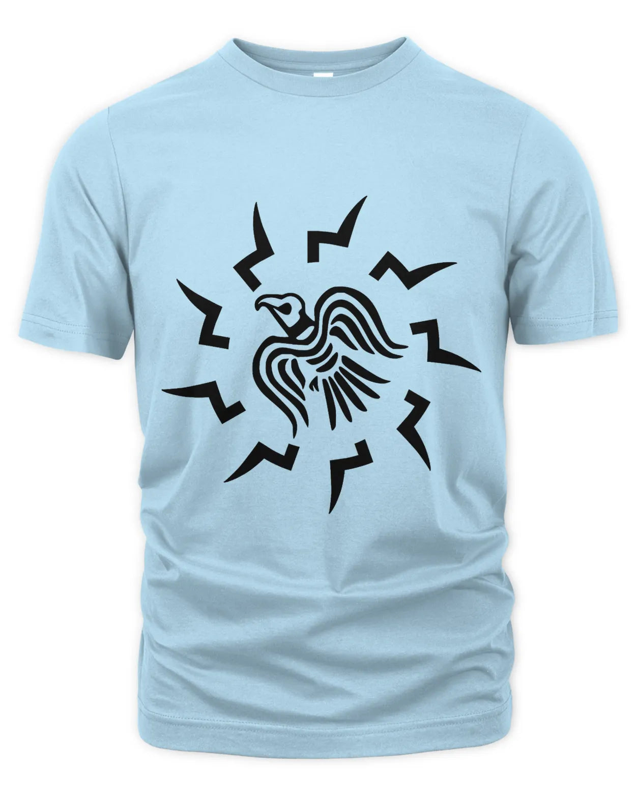 T-Shirt - "Hrafni" Viking Raven - Black on Light