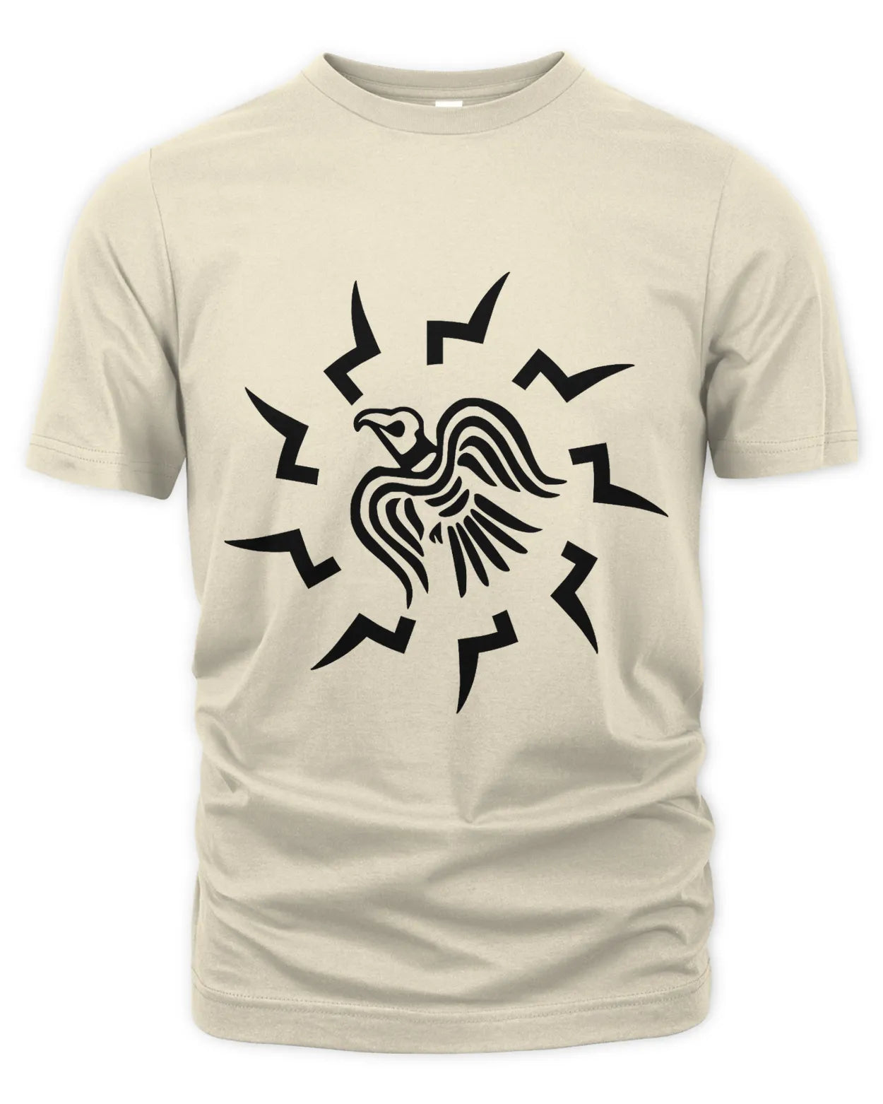 T-Shirt - "Hrafni" Viking Raven - Black on Light
